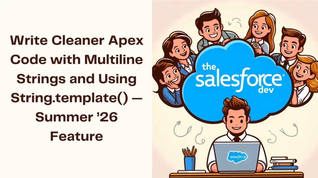 Write Cleaner Apex Code with Multiline Strings and Using String.template() — Summer ’26 Feature